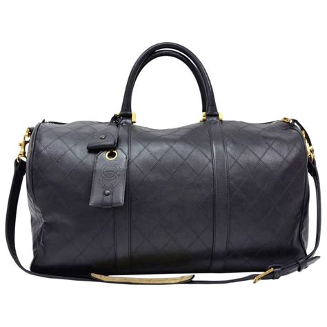 black chanel duffle bag|More.